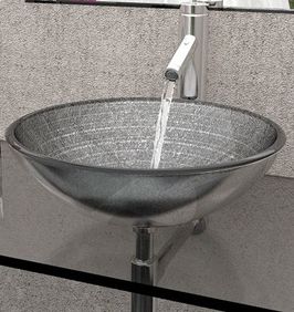 Мивка за баня от стъкло тип купа